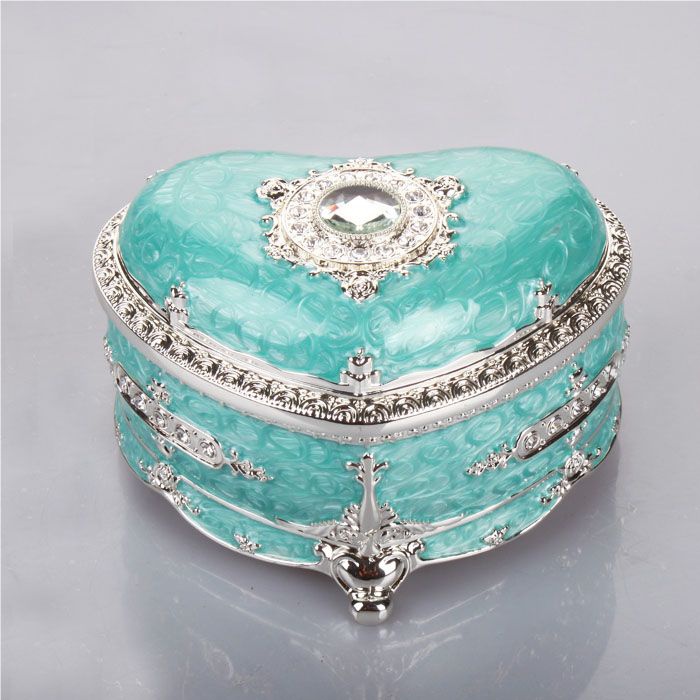 可爱公主大爱心形饰品戒指盒欧式王的宝藏首饰盒其它工艺摆件礼品