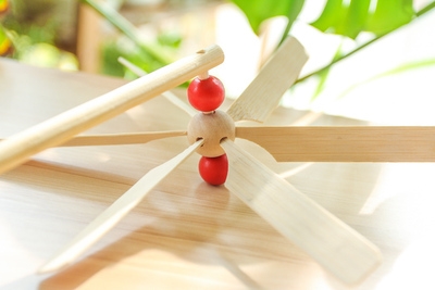 传统玩具 t竹制大风车 diy益智玩具 竹木玩具 怀旧木制风车模型