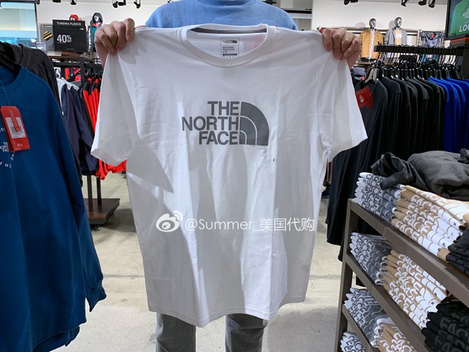 美国代购 The North Face 北面 男休闲圆领短袖T恤