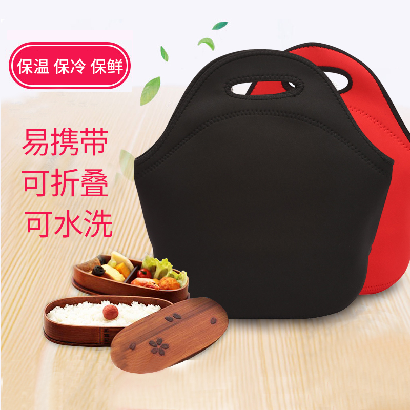 饭盒包手提袋防水保温便当包小学生午餐拎包男女野餐儿童饭便携袋