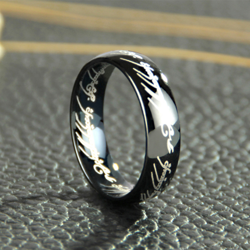 黑魔戒霸气戒指男韩版钛钢指环戒子饰品个性潮人情侣男女戒指礼物