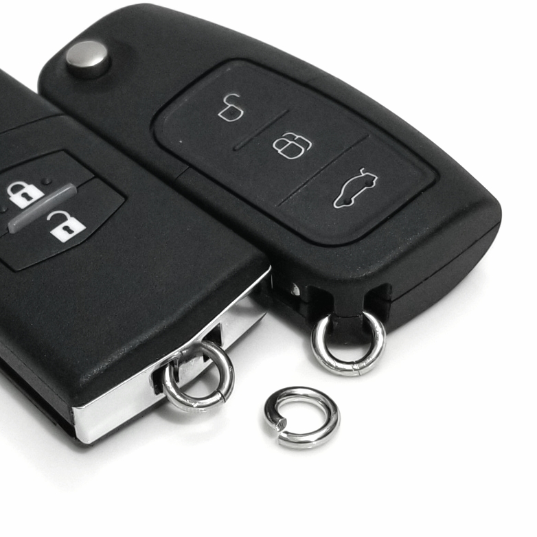 不锈钢开口圈钥匙扣环适用于马自达荣威福特汽车壳套皮绳带链马蹄