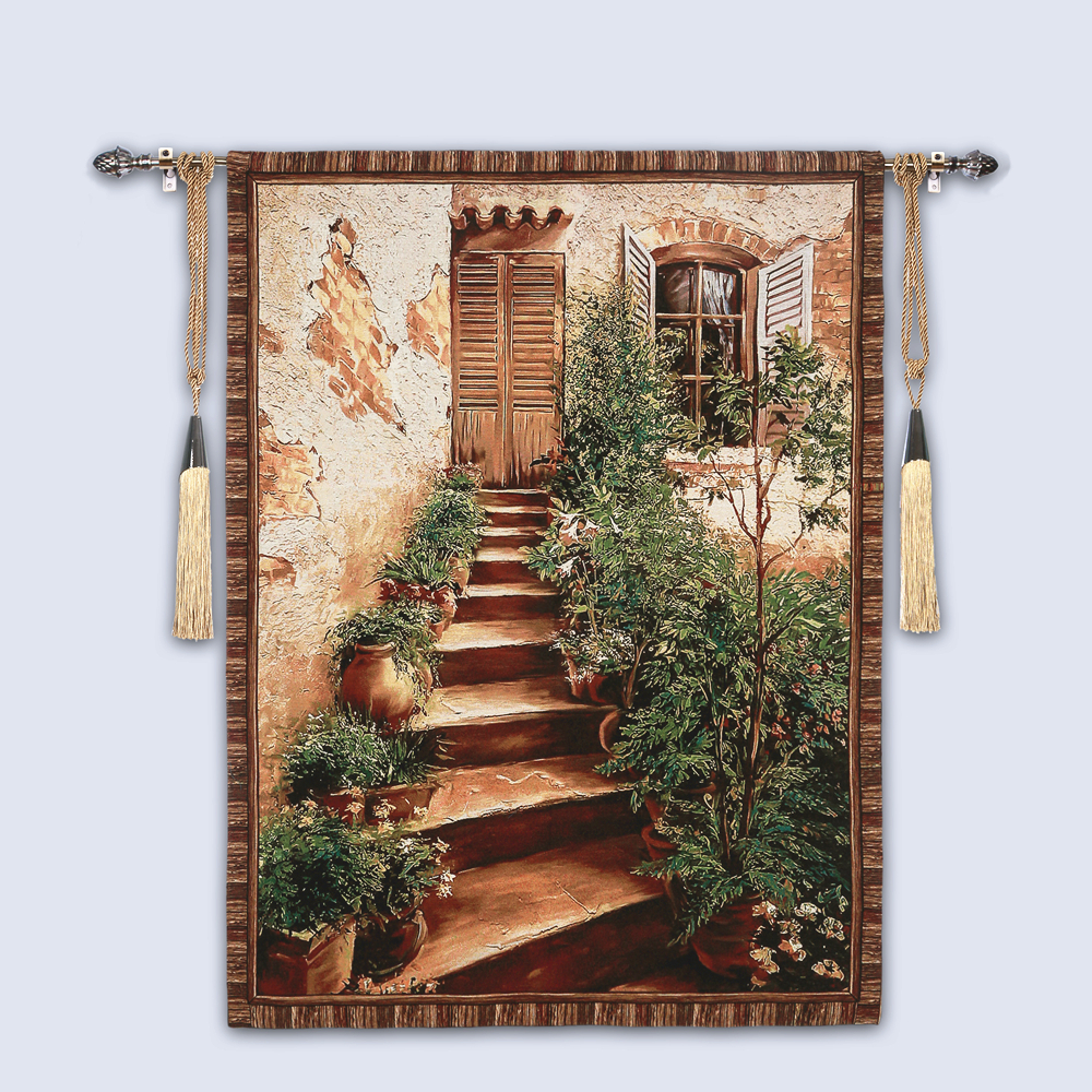 庄园丨高档艺术挂毯机织提花欧式客厅玄关背景墙装饰布艺壁挂画