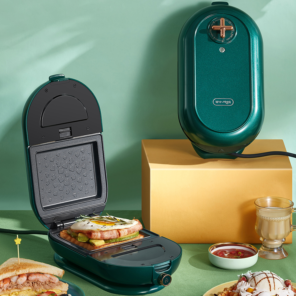 小熊三明治早餐机多功能家用小型早餐神器烤面包机华夫饼机吐司机