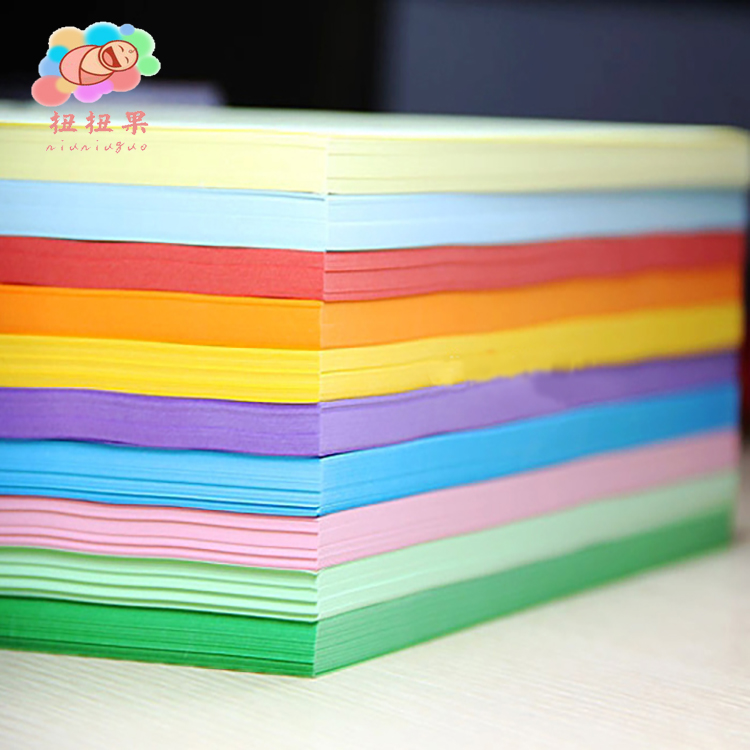 儿童diy手工剪纸A4创意千纸鹤折叠纸彩色复印纸打印用纸80克100张