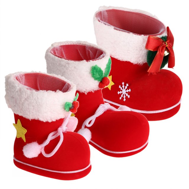 1PC Merry Christmas Candy Boots Gifts Christmas Tree Decorat