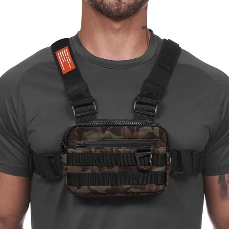 202新款户外健身双肩战术背心防护装备男士多功能背包训练服马甲