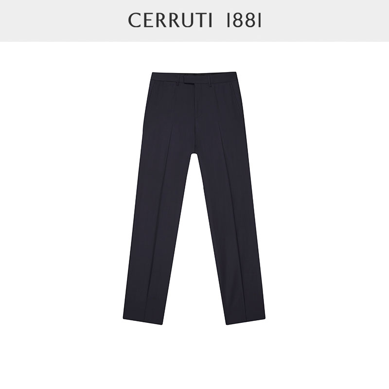CERRUTI1881男装秋冬长裤商务休闲纯羊毛直筒西裤C4031EI011