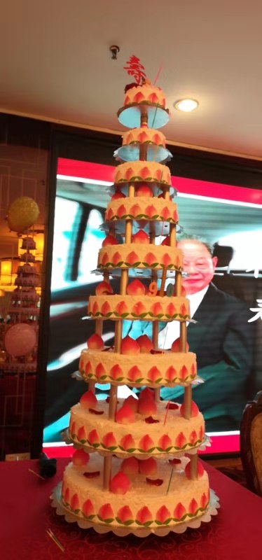 仅送重庆主城九层祝寿宴席聚会寿桃奶油水果寿星公生日蛋糕