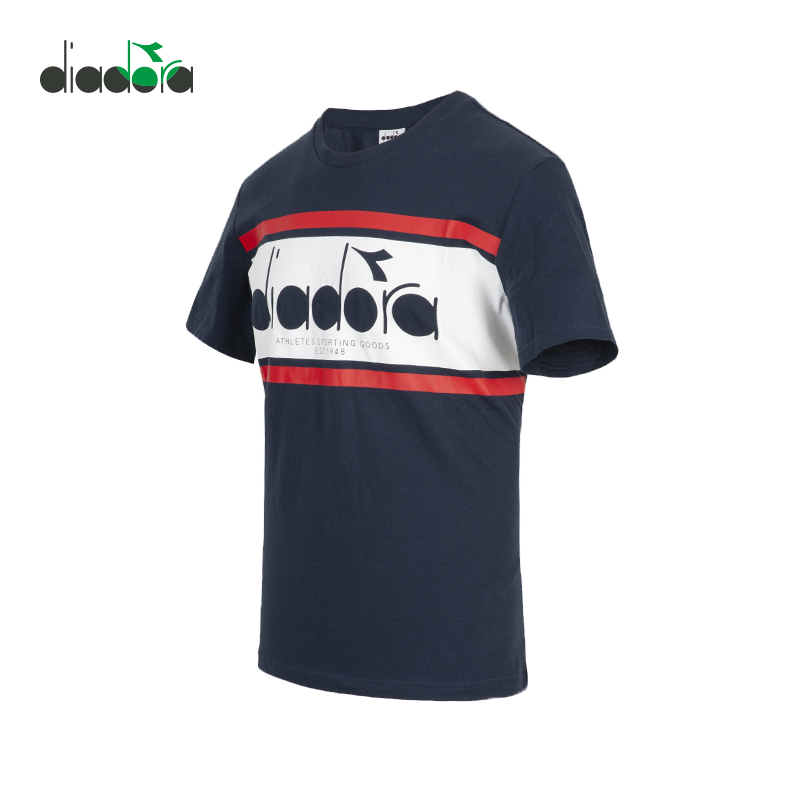 Diadora迪亚多纳官方男子夏季休闲运动短袖T恤T-SHIRT SS SPECTRA