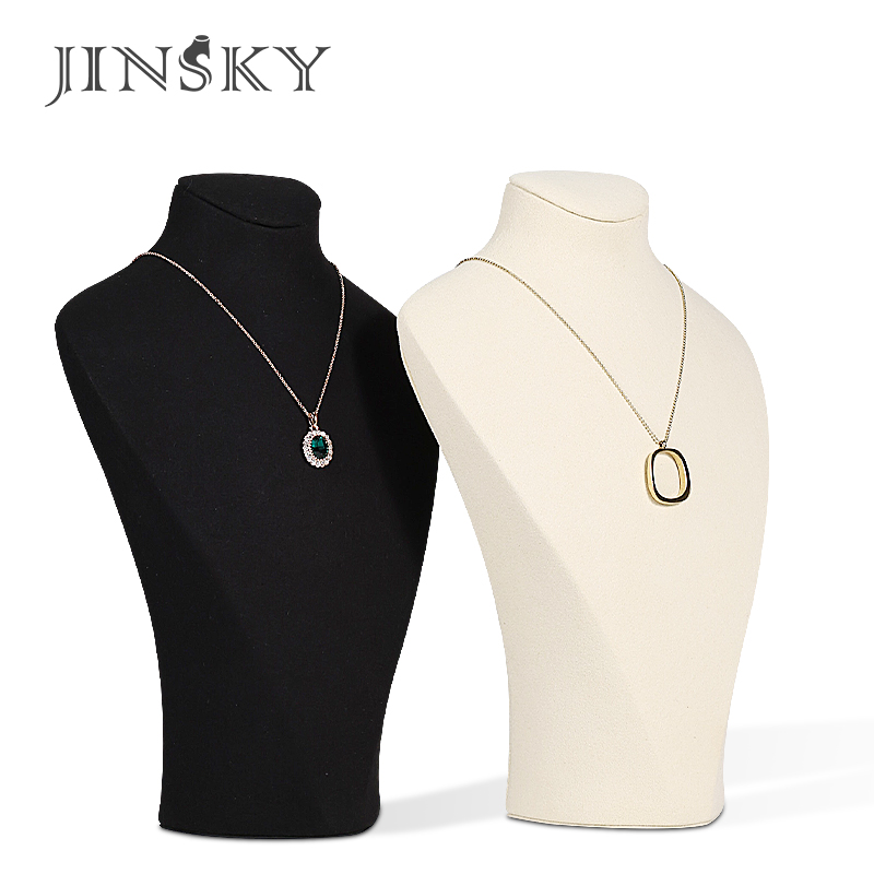 JINSKY/今仕爵超纤项链展示架首饰品架子展示架人像模特脖子直播