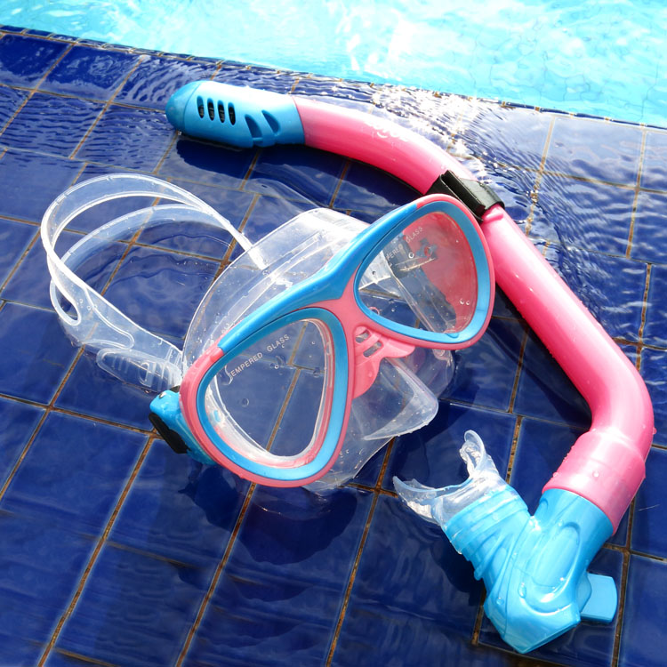 2022新款正品LOYOL成人儿童全干式潜水专用呼吸管潜水镜浮潜套装