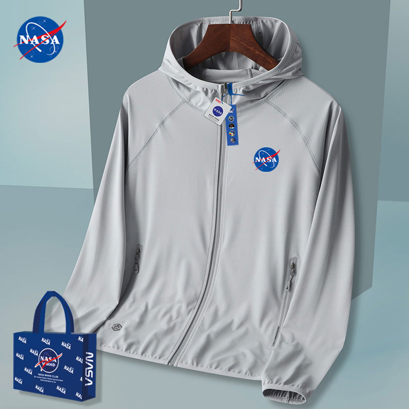 NASASPOURT暴款男士防晒服防紫外线UPF50+透气冰丝时尚情侣皮肤衣