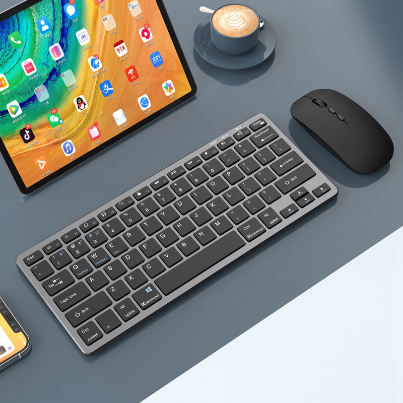 平板电脑外接键盘ipad华为通用蓝牙键鼠小米联想打字可连接手机外接键盘办公