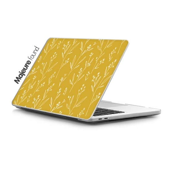 Mj Found Casetify小花草黄色MacBook Pro Air笔记本电脑保护壳