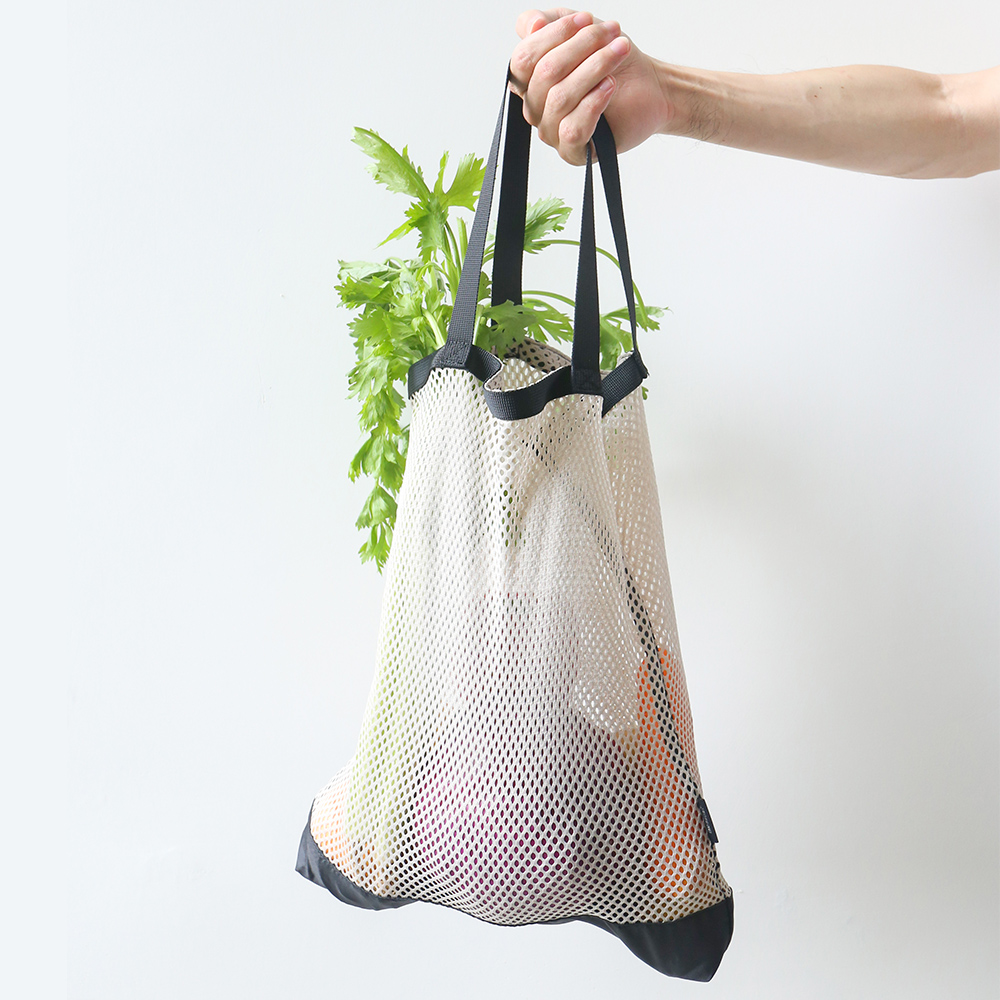 日韩结实耐磨网兜环保购物袋轻便携水果手提袋青年镂空买菜袋子