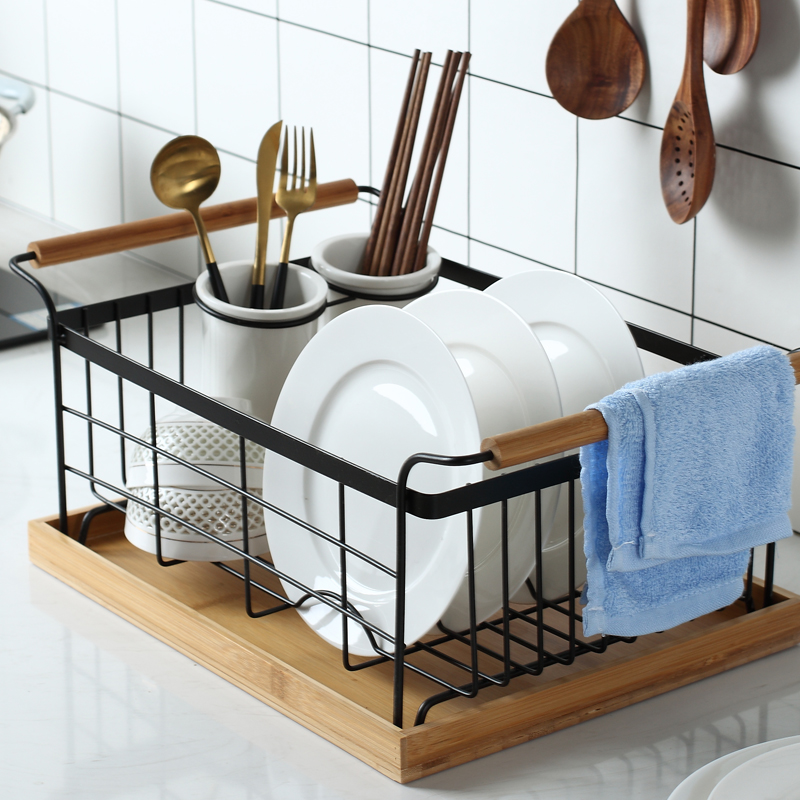 北欧沥水篮家用盘碟筷子篓沥水架放碗厨房用品置物架橱柜盘子收纳
