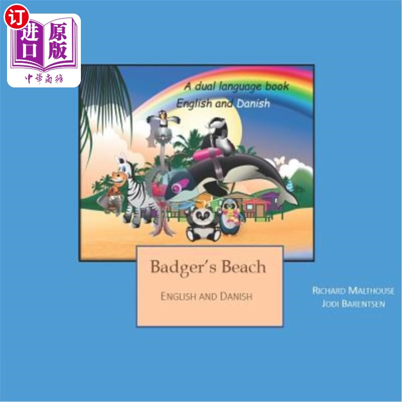 海外直订Badgers Beach: English and Danish 獾海滩：英语和丹麦语