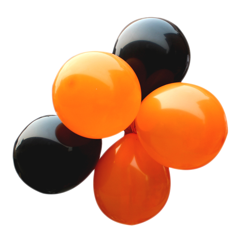 万圣节气球装饰场景场地气氛布置道具鬼节酒吧幼儿园气球黑色橘色