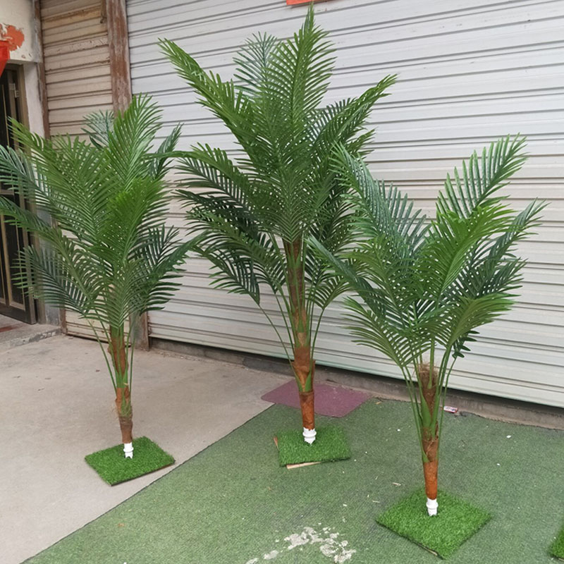 仿真绿植散尾葵凤尾竹假树盆栽植物夏威夷棕榈椰子树造景客厅装饰