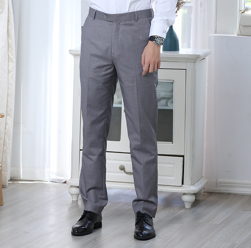 上汽大众4S店销售男式浅灰色西裤男士工装裤男销售工作服裤子