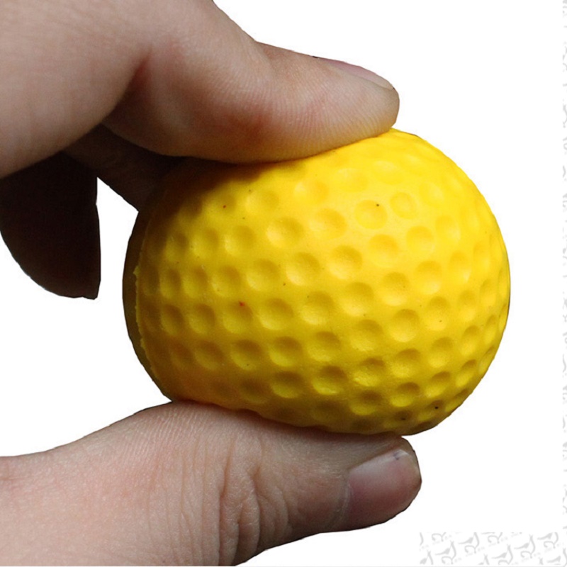 室内高尔夫球家用eva海绵球实心练习球软球golf用品彩色球发泡球