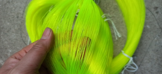 施工工业用散装尼龙线胶丝钓鱼线彩色线荧光黄色线会变色