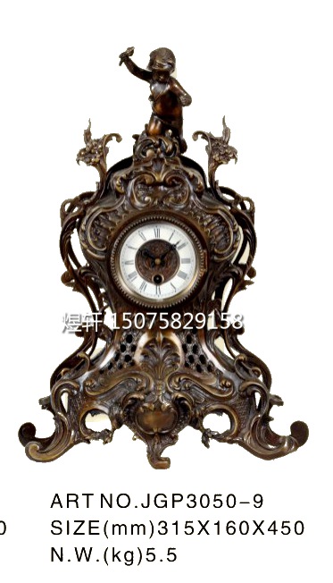 钟表欧式古典铸铜|仿古|仿古董机械座钟别墅会所客厅欧式家居