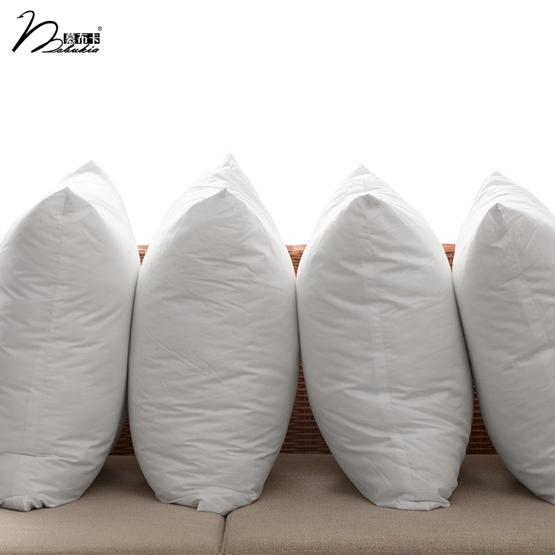 慕布卡抱枕芯靠垫芯羽绒棉珍珠棉白色现代简约纯色多规格枕芯定制