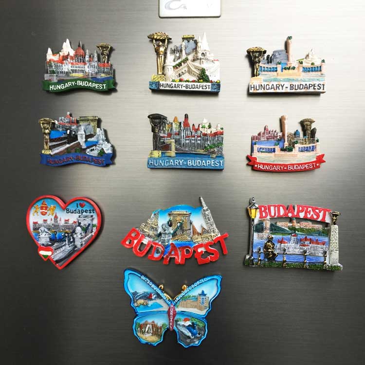 匈牙利布达佩斯地标建筑旅游纪念品磁力贴冰箱贴 创意收藏伴手礼