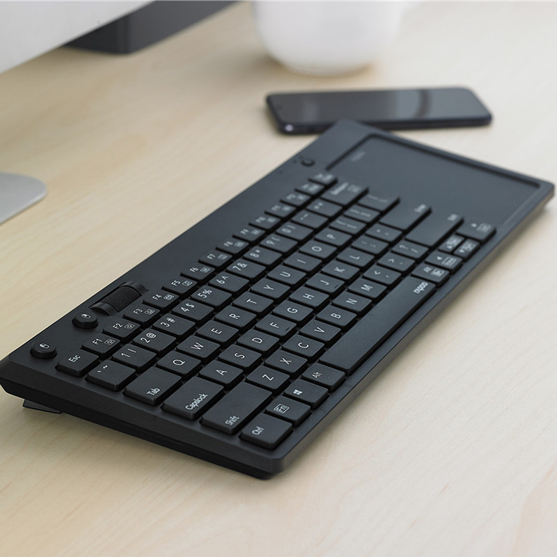 雷柏K2800无线触控键盘USB办公笔记本台式机家用独立鼠标按键