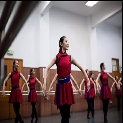 民族服女款蒙古服大型节目表演民族舞蹈服女马步北美艺考舞台服装