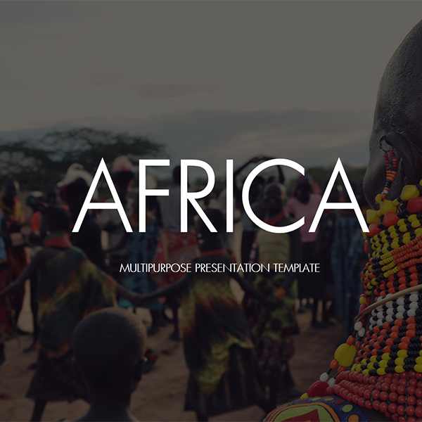 非洲旅游keynote模板 南非肯尼亚坦桑尼亚风土人情特产 pic169
