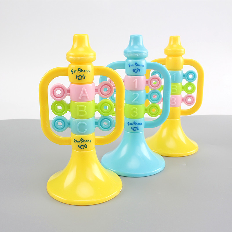 儿童彩色小喇叭婴幼儿早教益智吹口哨宝宝吹奏塑料哨子乐器玩具