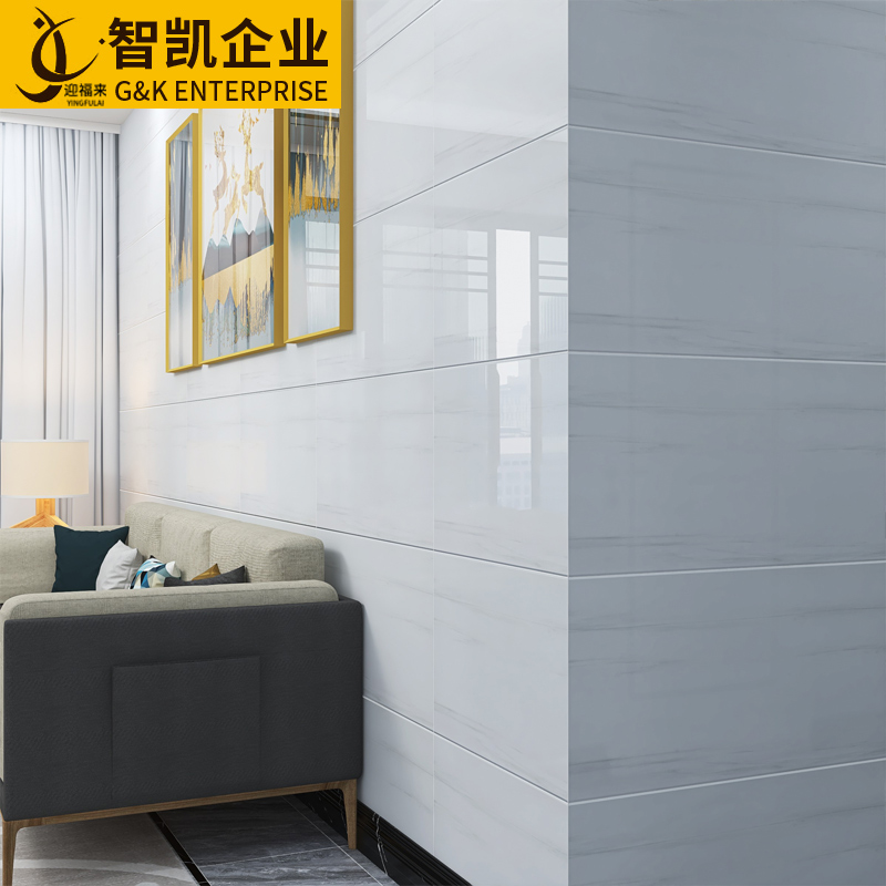 卧室墙砖400x800内墙砖灰色卫生间通体大理石厨房客厅墙面砖全瓷