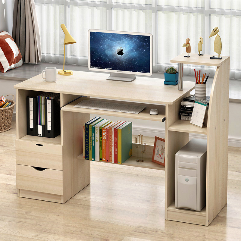 长80/100/120cm家用多功能组合木质台式电脑桌简约居家成人办公