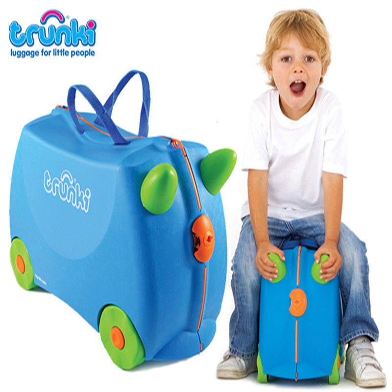 【假一罚十】英国Trunki进口儿童可坐骑行李箱旅行箱储物箱登机箱