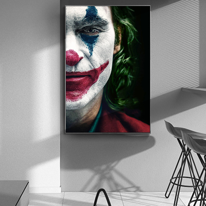 美国电影小丑 diy数字油画手绘减压卧室客厅背景墙壁装饰画挂画
