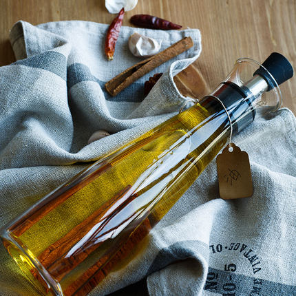 妙HOME创意防漏玻璃酱油壶香油调味瓶厨房用品家用油瓶醋瓶