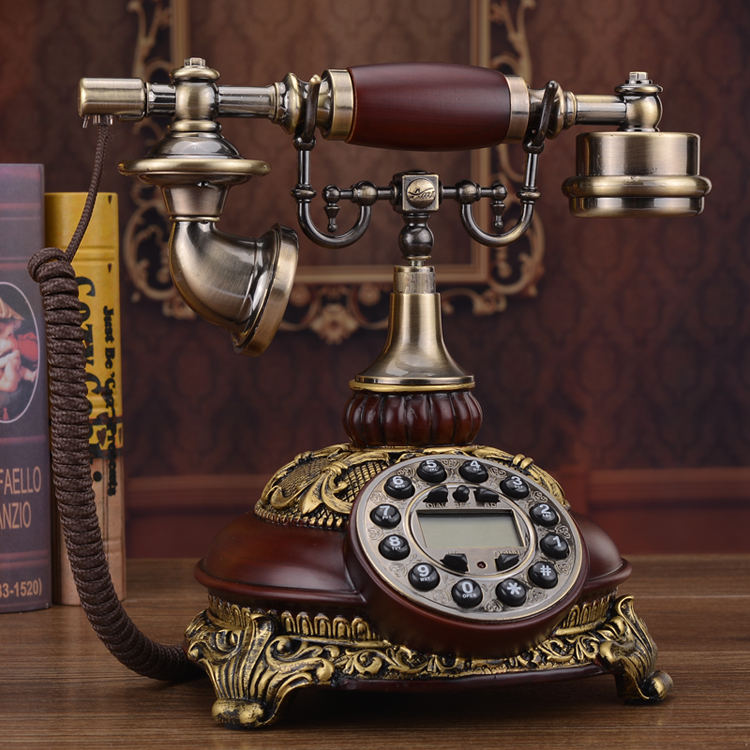 包邮欧式仿古电话机古董复古电话机创意时尚电话田园办公电话座机