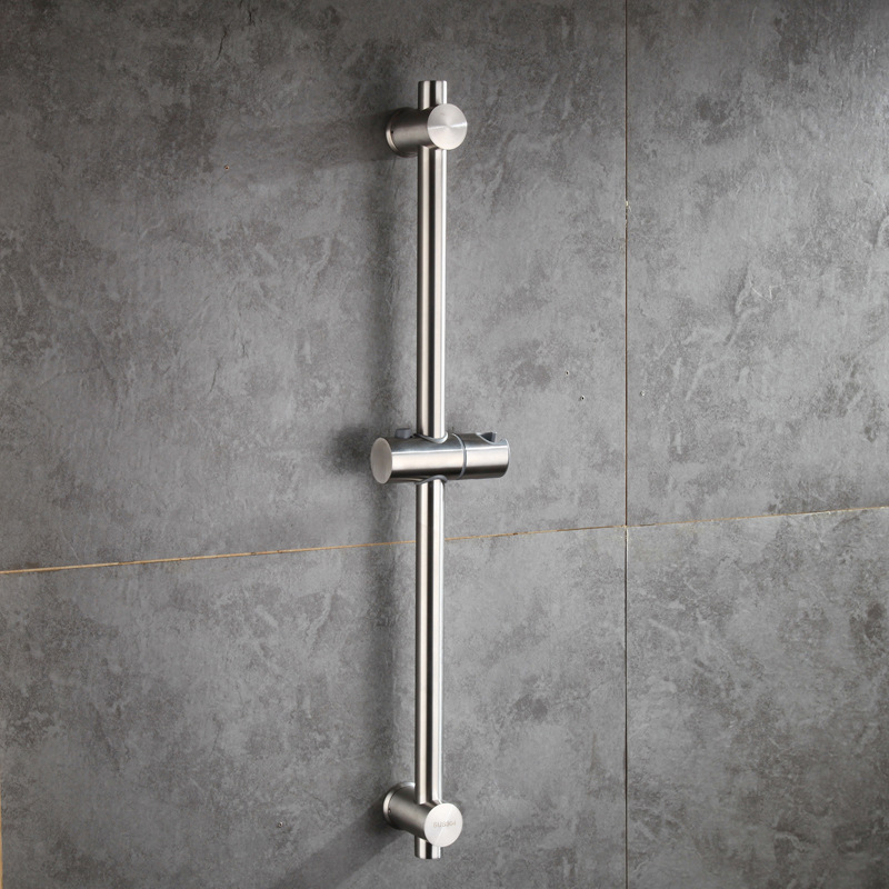 免打孔浴室304不锈钢淋雨沐淋浴固定花洒器软管手喷头升降杆支架