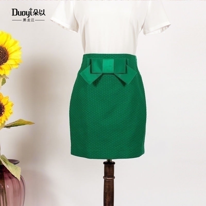 DuoYi/朵以2019春装新款正品修身显瘦打底包臀裙短裙半身裙6C