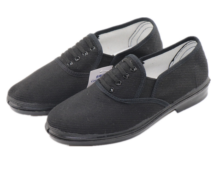 87布鞋黑色模压布鞋男女低帮帆布鞋板鞋厨师鞋司机鞋套脚防滑包邮
