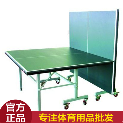 正品冠军乒乓球台可移动折叠带轮子乒乓球桌送网送球拍广西包邮