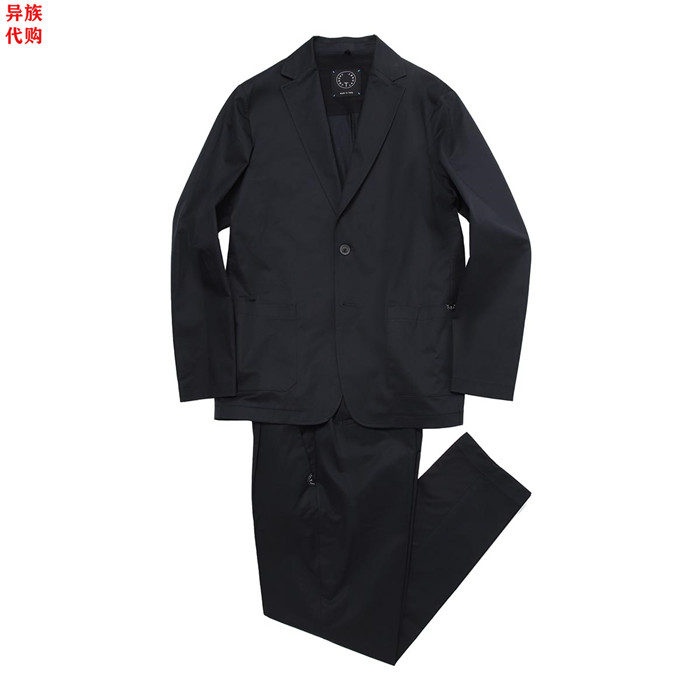 异族日本代购 意大利 T-JACKET 2021夏男士棉质混纺休闲西服套装
