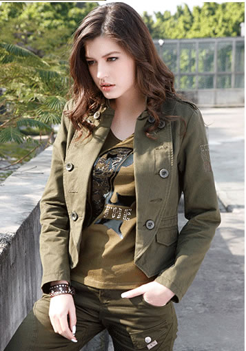 FREEAMRY 自由战士 小西装女短款 套装 修身 韩版 时尚 夹克外套