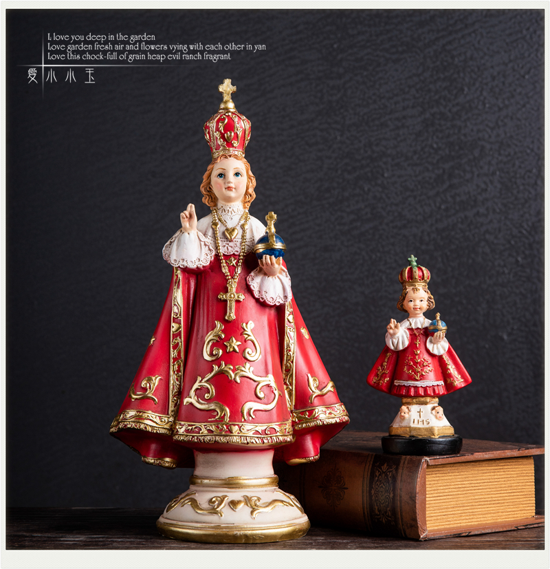 布拉格圣婴红衣主教教皇枢机议员基督教天主教信徒小礼品主内摆件