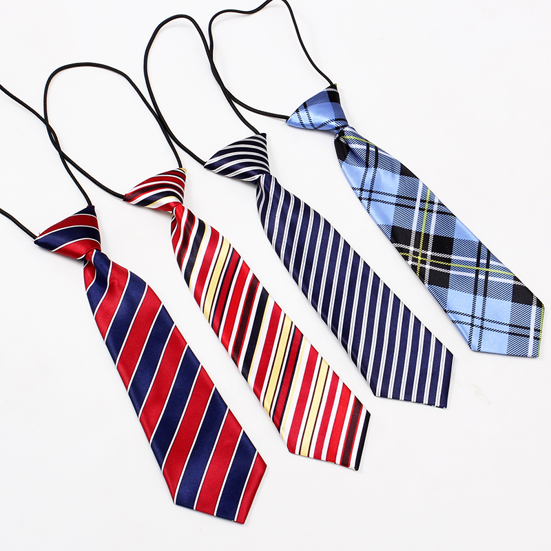 英伦男童领带小孩儿童小领带男女童中大童西装衬衫小学生校服领带