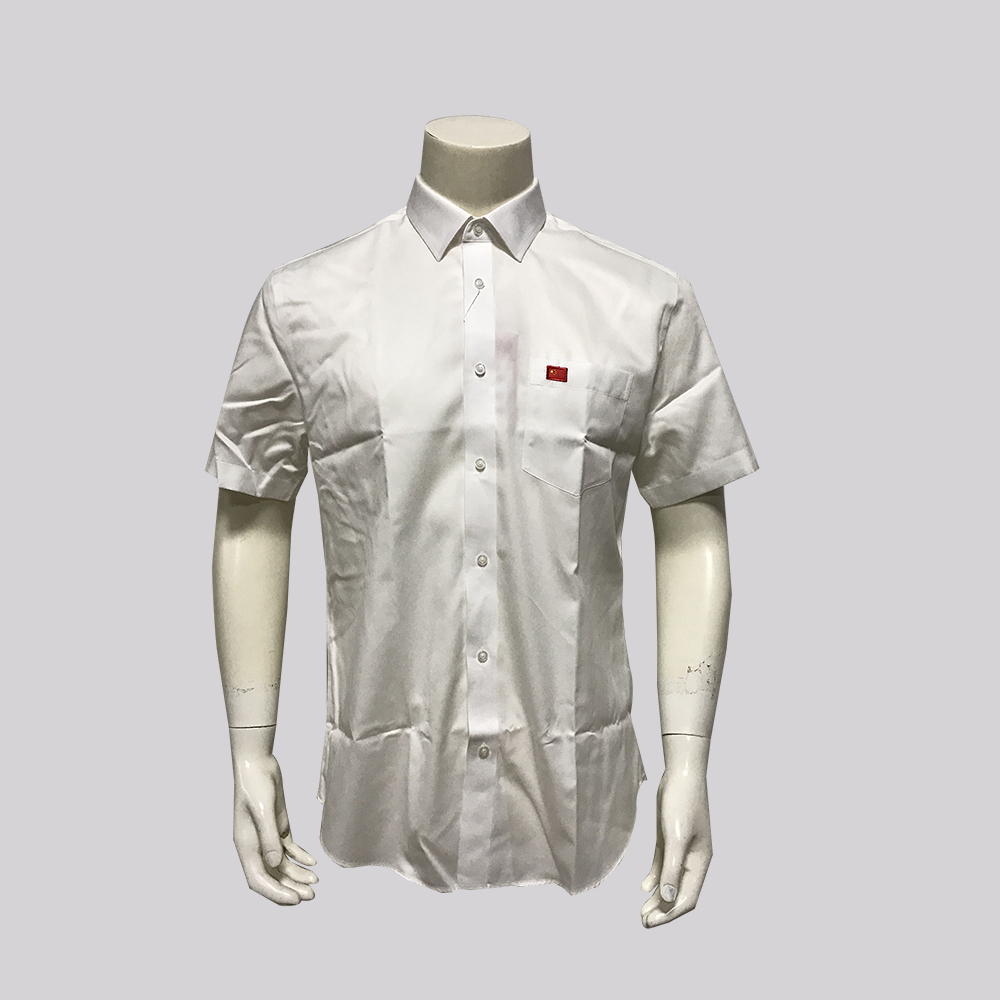 ANTA/安踏国家队赞助白衬衫 2017新款短袖白色衬衫 官员衬衫