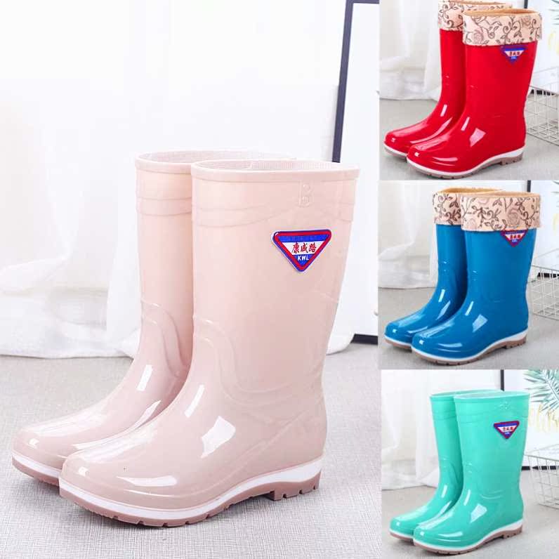 水桶鞋女防滑高筒透明防水鞋韩国可爱长筒雨鞋时尚雨靴子夏款女